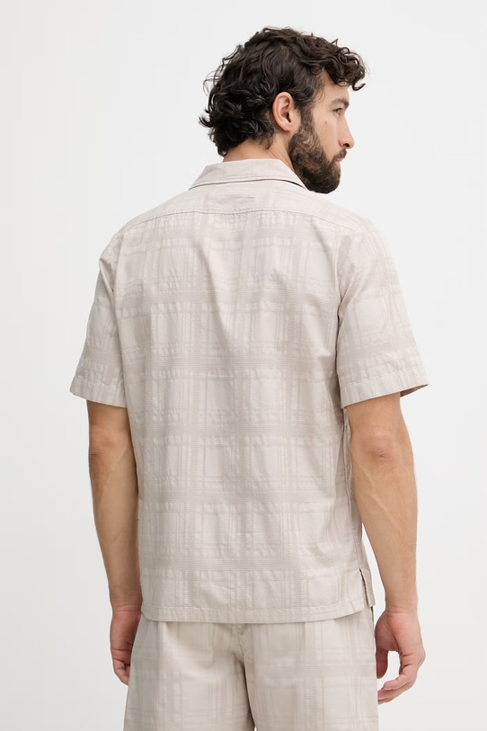 Odzież BOSS Orange koszula męska bawełniana 50559322 beżowy