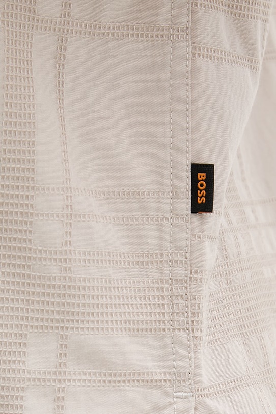 BOSS Orange koszula męska bawełniana 50559322 beżowy