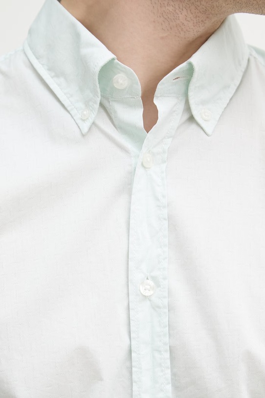 BOSS Orange koszula męska bawełniana 50559627 turkusowy