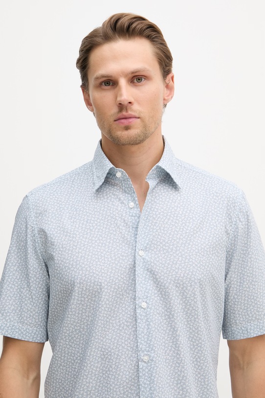 BOSS Orange koszula męska bawełniana niebieski 50559628