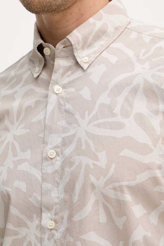 BOSS Orange koszula męska bawełniana 50561608 beżowy