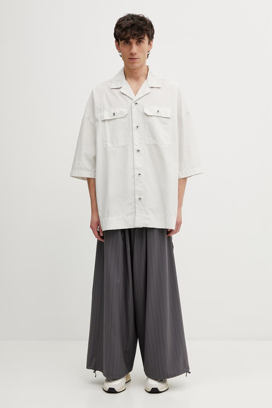 Rick Owens DRKSHDW Magnum Tommy koszula safari bawełniana męska DU01F4290.CR beżowy