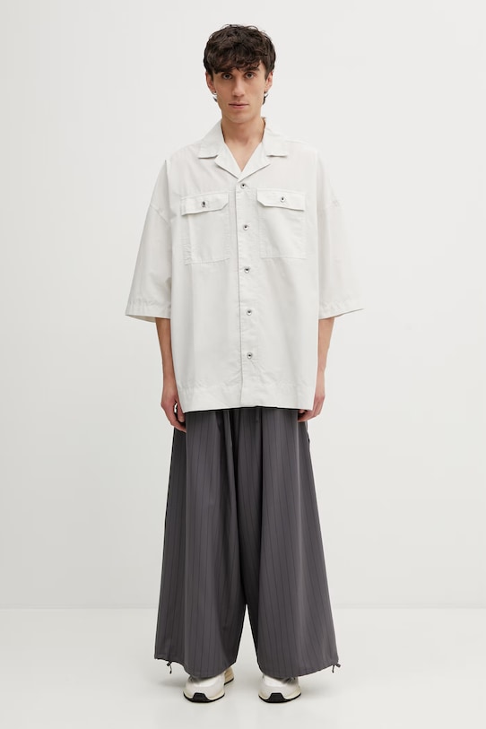 Rick Owens DRKSHDW Magnum Tommy koszula safari bawełniana męska DU01F4290.CR beżowy