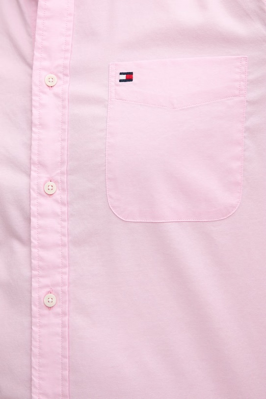 Tommy Hilfiger košeľa pánska s bavlnou MW0MW42287 ružová