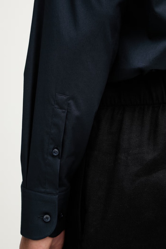 BOSS pánska bavlnená košeľa HANK 50560574 tmavomodrá