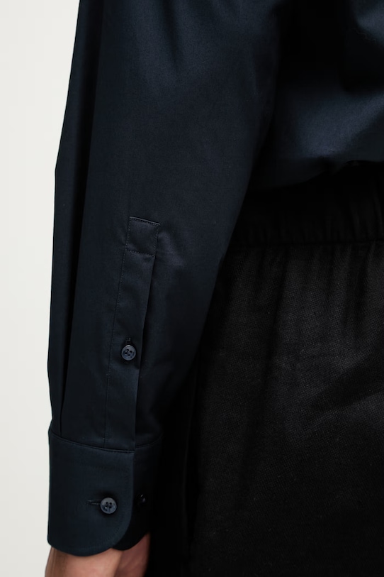 BOSS pánska bavlnená košeľa HANK 50560574 tmavomodrá