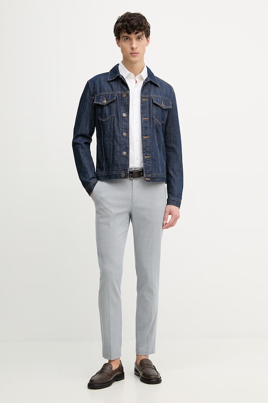 BOSS Πουκάμισο Ανδρικό βαμβακερό με ελαστάν JOE 50560583 λευκό SS26