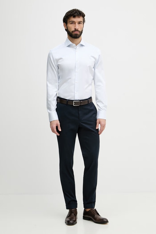 BOSS koszula męska bawełniana HANK 50560651 niebieski SS26