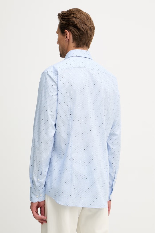 Odzież BOSS koszula bawełniana z elastanem HANK 50560687 niebieski