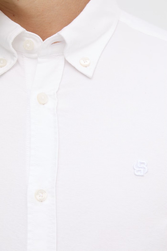 BOSS koszula oxford męska bawełniana ROAN 50555920 biały