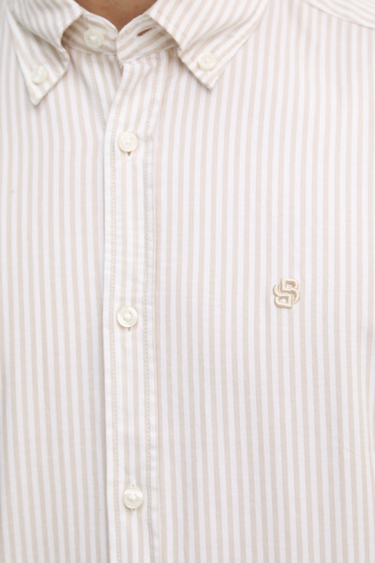 BOSS koszula męska bawełniana LIAM 50560399 beżowy