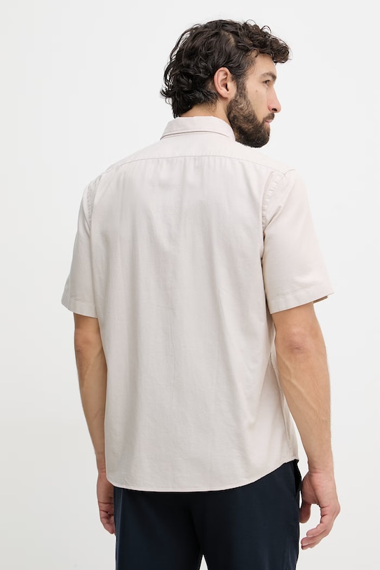 Одежда BOSS рубашка для мужчин из хлопка LIAM 50560404 бежевый