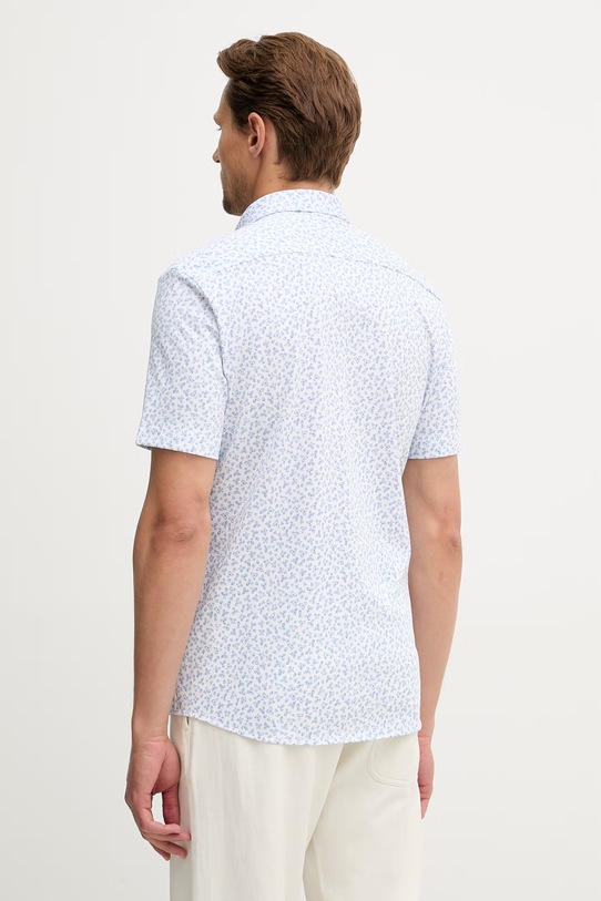 Odzież BOSS koszula męska z bawełną ROAN 50560692 niebieski