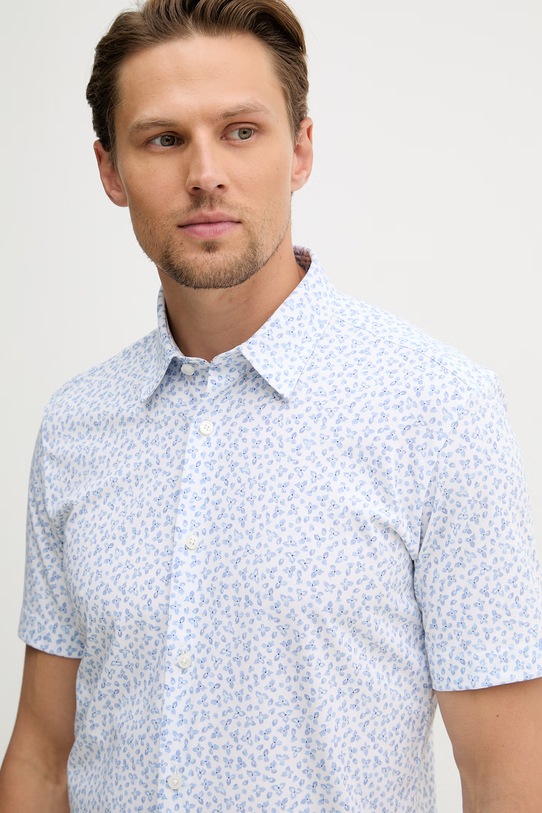 BOSS рубашка для мужчин с хлопком ROAN голубой 50560692