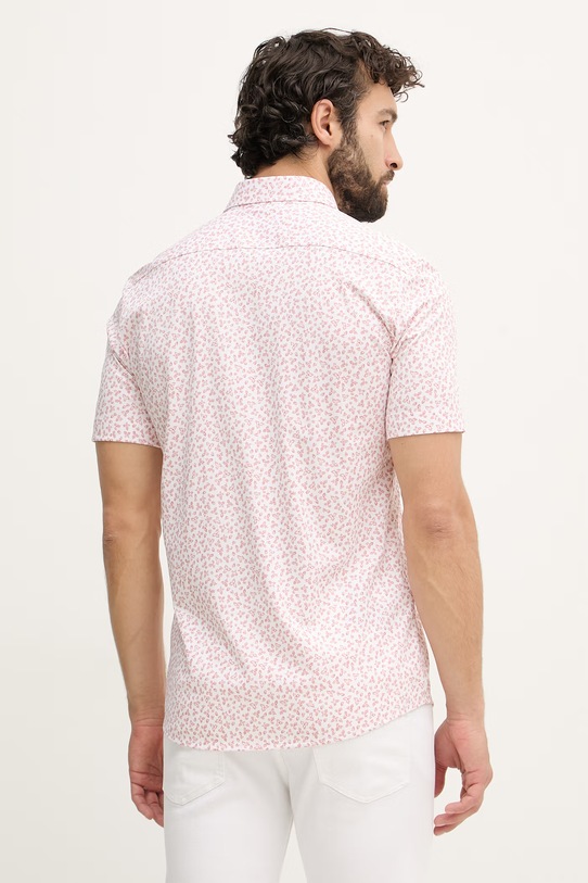 Odzież BOSS koszula męska z bawełną ROAN 50560692 różowy