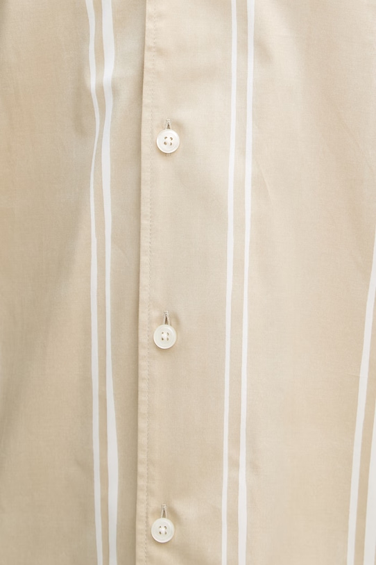 BOSS рубашка мужская из хлопка с эластаном LARS 50561415 бежевый