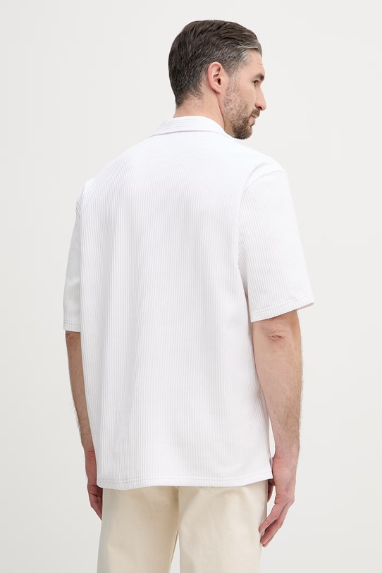 Одежда BOSS Рубашка для мужчин из хлопка с эластаном LARS 50561448 белый