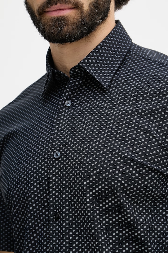 BOSS рубашка для мужчин LIAM 50561452 тёмно-синий