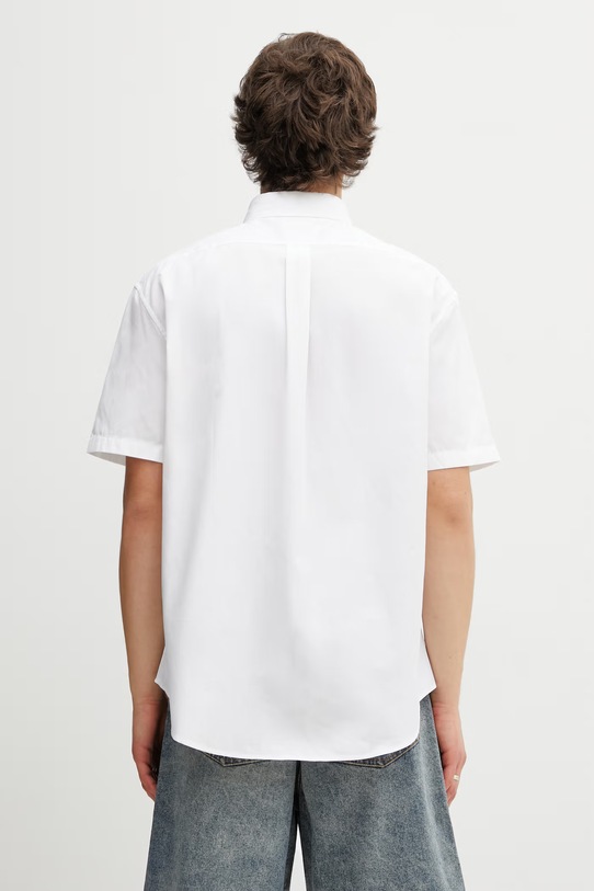 Odzież Kenzo Shirt SC koszula bawełniana męska FG55CH1099LI biały