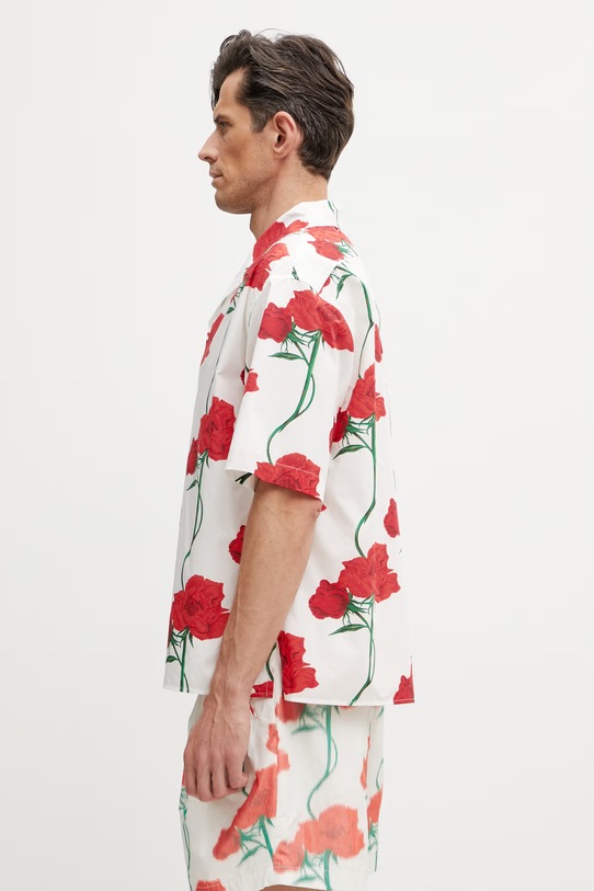 Kenzo Shirt SC koszula bawełniana męska FG55CH1359O2 biały SS26