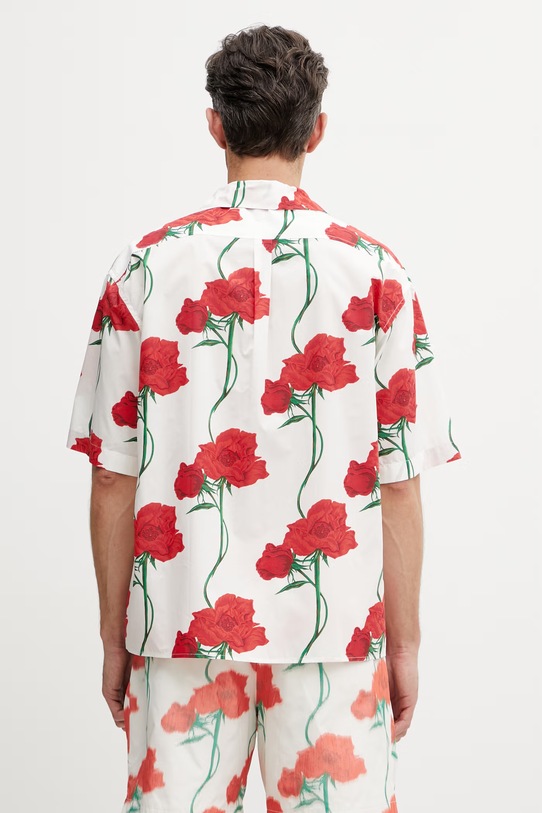 Odzież Kenzo Shirt SC koszula bawełniana męska FG55CH1359O2 biały