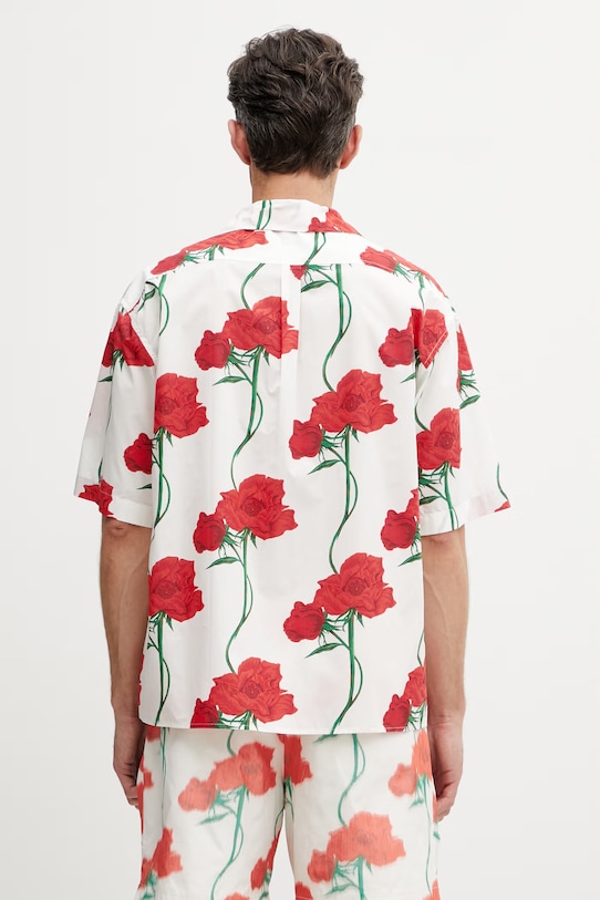 Odzież Kenzo Shirt SC koszula bawełniana męska FG55CH1359O2 biały
