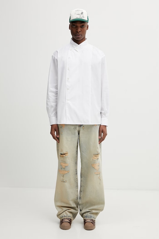 Kenzo koszula bawełniana Shirt LS FG55CH4249LF biały