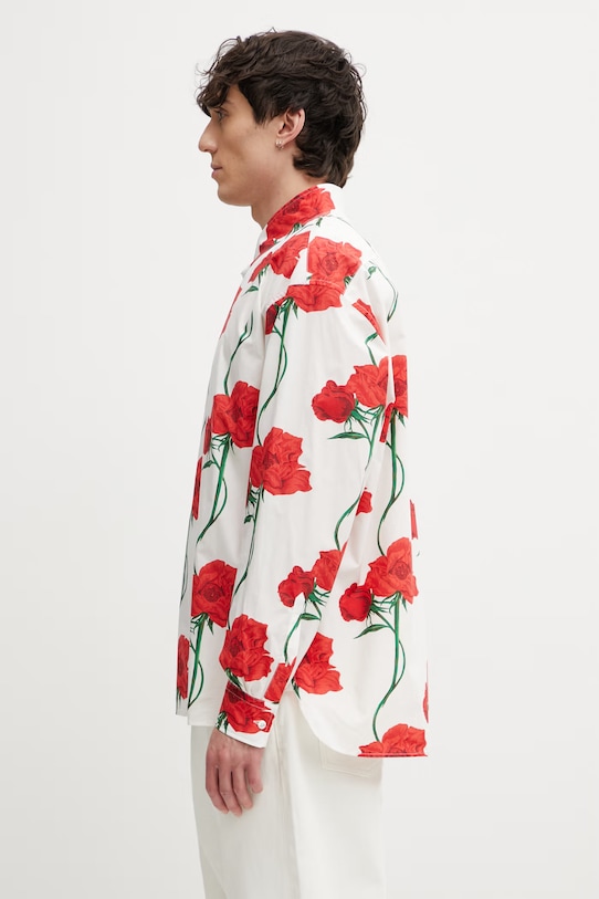 Kenzo Shirt LS koszula bawełniana damska FG55CH4249O2 beżowy SS26