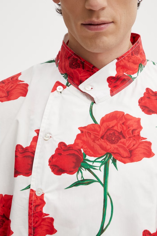 Kenzo Shirt LS koszula bawełniana damska beżowy FG55CH4249O2