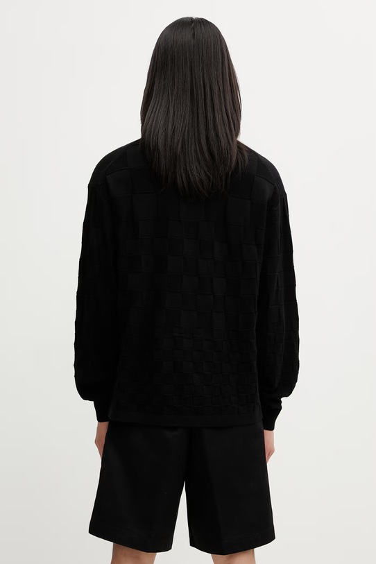 Odzież Filling Pieces Rugby sweter z wiskozą męski 412675500243.130 czarny