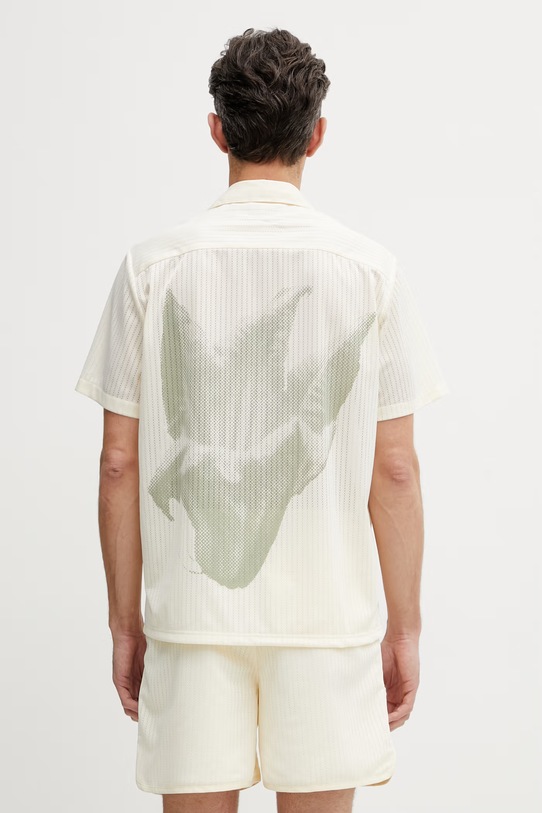 Filling Pieces Mesh koszula męska beżowy 412655501178.214