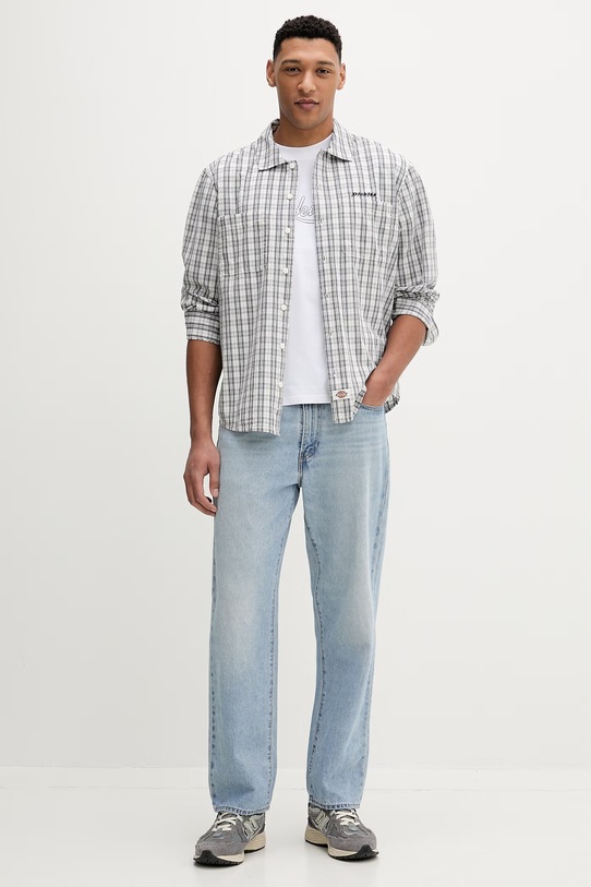 Dickies koszula bawełniana DK0A885CC481 niebieski SS26