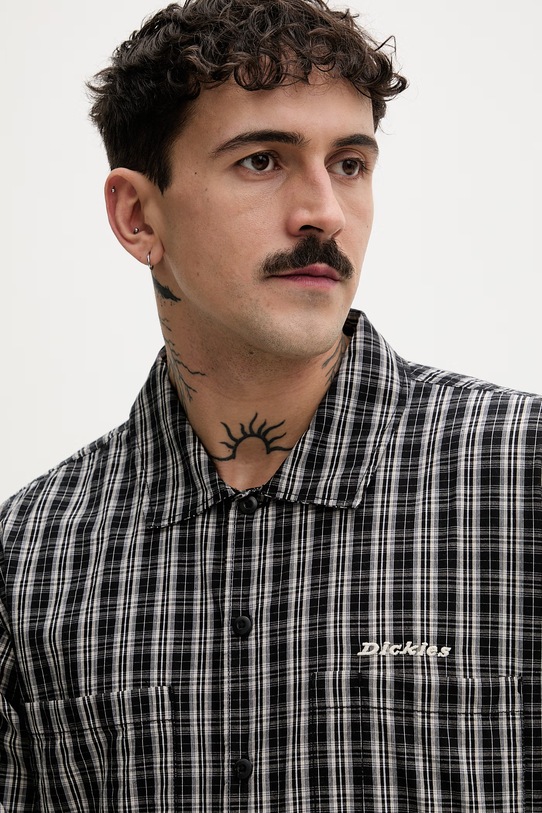 Dickies srajca moška bombažna črna DK0A885CBLK1