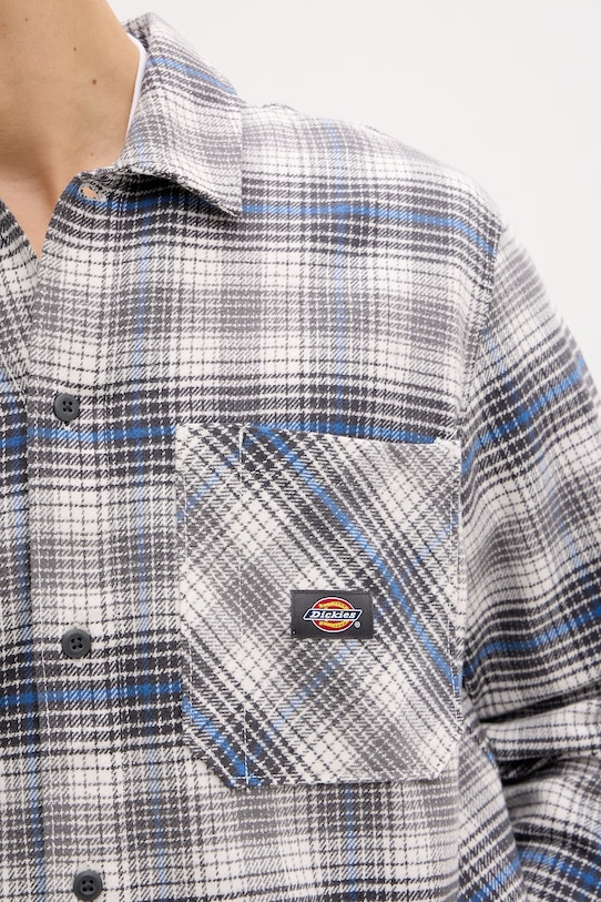 Dickies Πουκάμισο ανδρικό βαμβακερό DK0A86530CH1 γκρί