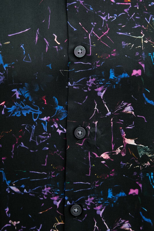 Armani Exchange рубашка для мужчин из вискозы XM002106.AF13235 чёрный