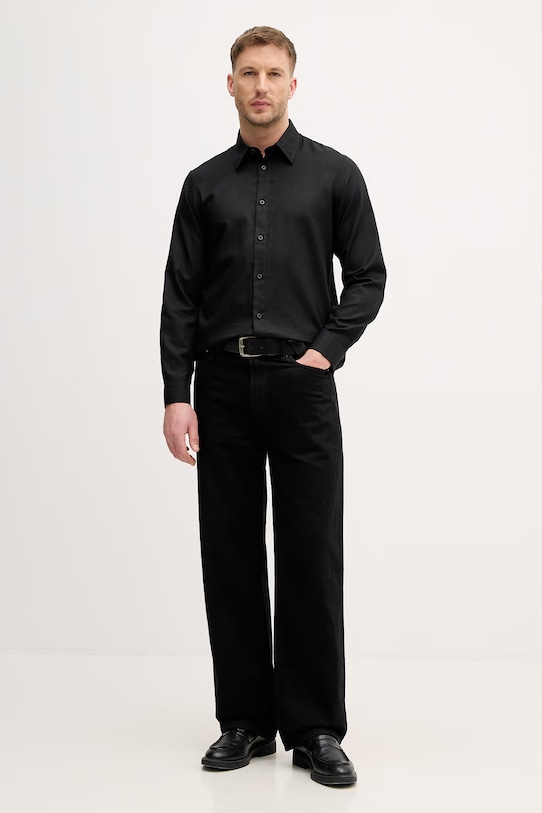 Armani Exchange Košeľa pánska bavlnená XM002263.AF13131 čierna SS26