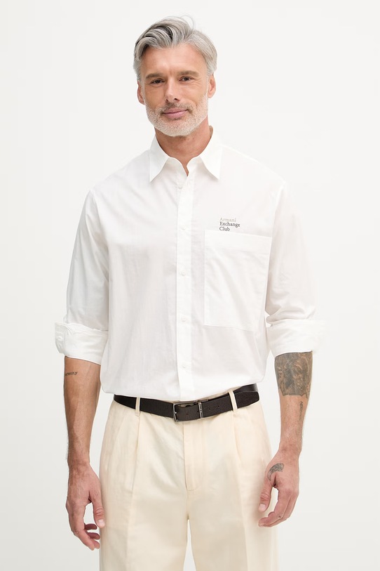 Armani Exchange сорочка чоловіча бавовняна білий XM002265.AF24533