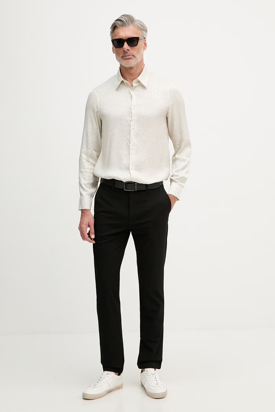 Armani Exchange сорочка чоловіча віскозна XM002280.AF13235 бежевий SS26