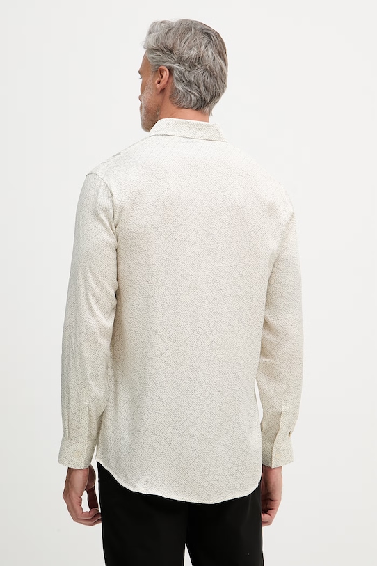 Oblečenie Armani Exchange košeľa pánska z viskózy XM002280.AF13235 béžová