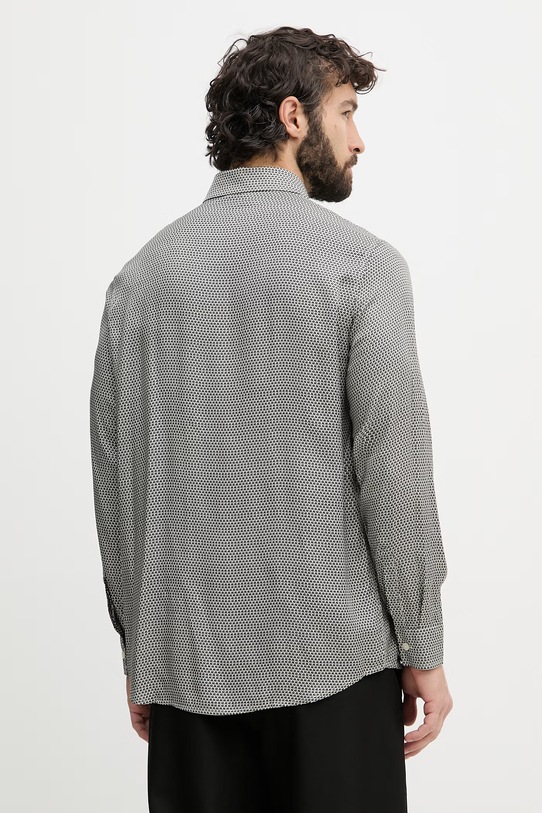 Odzież Armani Exchange koszula męska z wiskozy XM002280.AF13235 granatowy