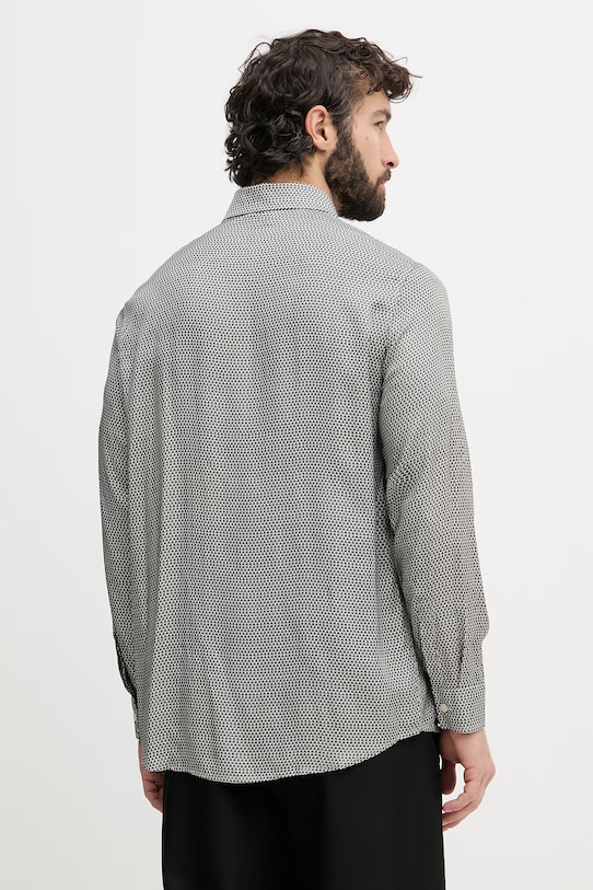 Odzież Armani Exchange koszula męska z wiskozy XM002280.AF13235 granatowy