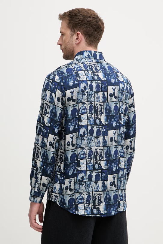 Одяг Armani Exchange сорочка чоловіча віскозна XM002280.AF13235 блакитний