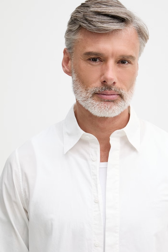 Armani Exchange koszula męska bawełniana biały XM002319.AF24533