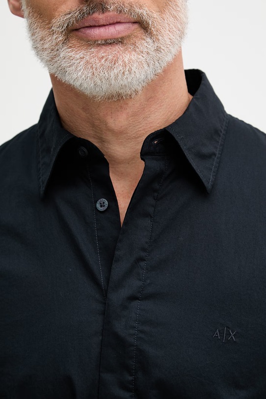 Armani Exchange koszula męska bawełniana XM002319.AF24533 granatowy