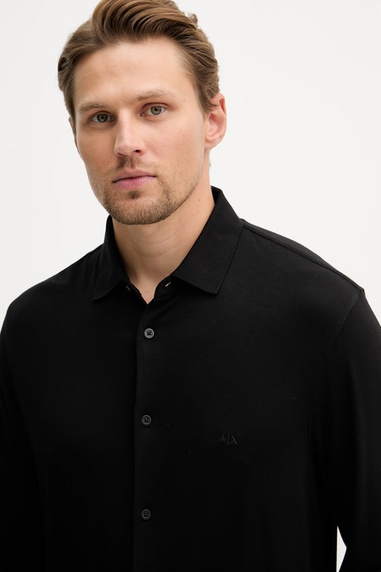 Armani Exchange Camicia da uomo nero XM002370.AF21936