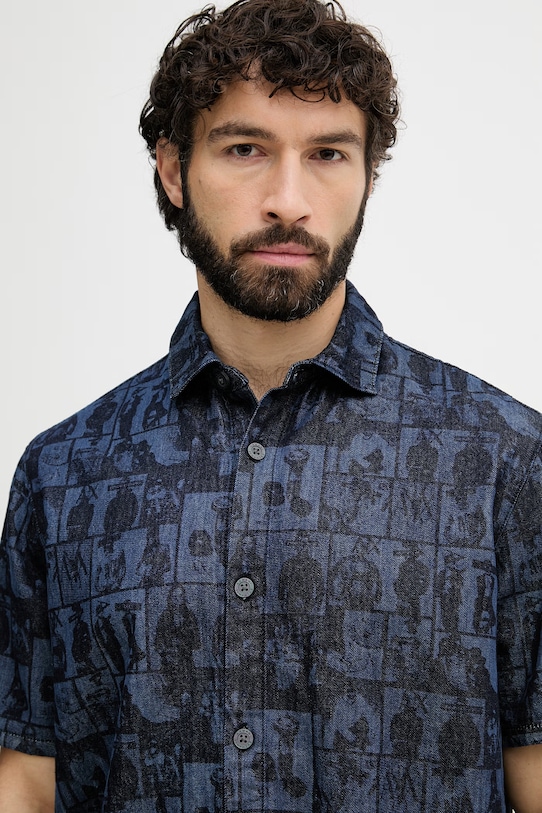 Armani Exchange košeľa pánska rifľová modrá XM002809.AF24509