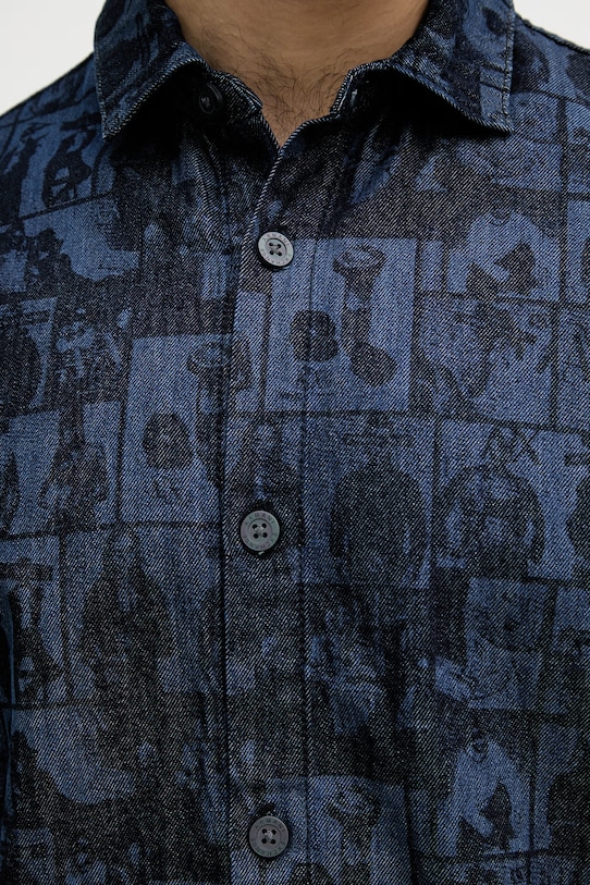 Armani Exchange košeľa pánska rifľová XM002809.AF24509 modrá