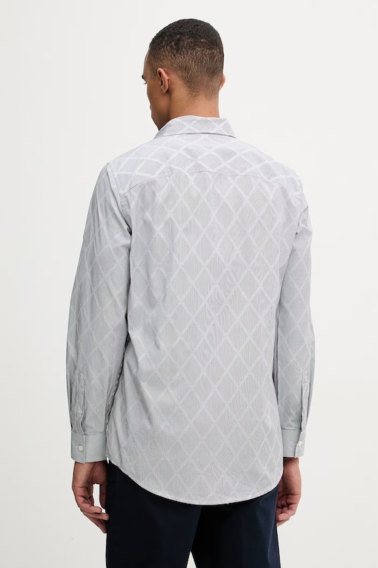 Oblečení Armani Exchange košile pánská bavlněná XM002812.AF24577 šedá