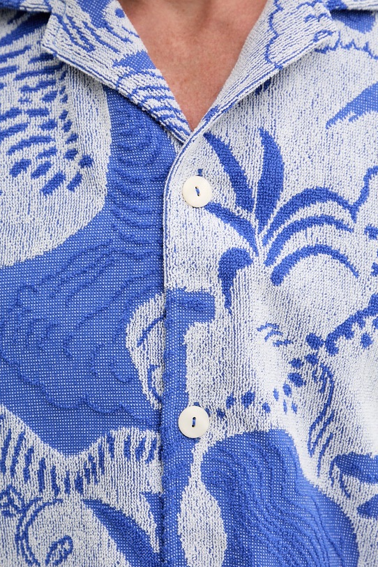 OAS koszula męska bawełniana 101001.2015 niebieski