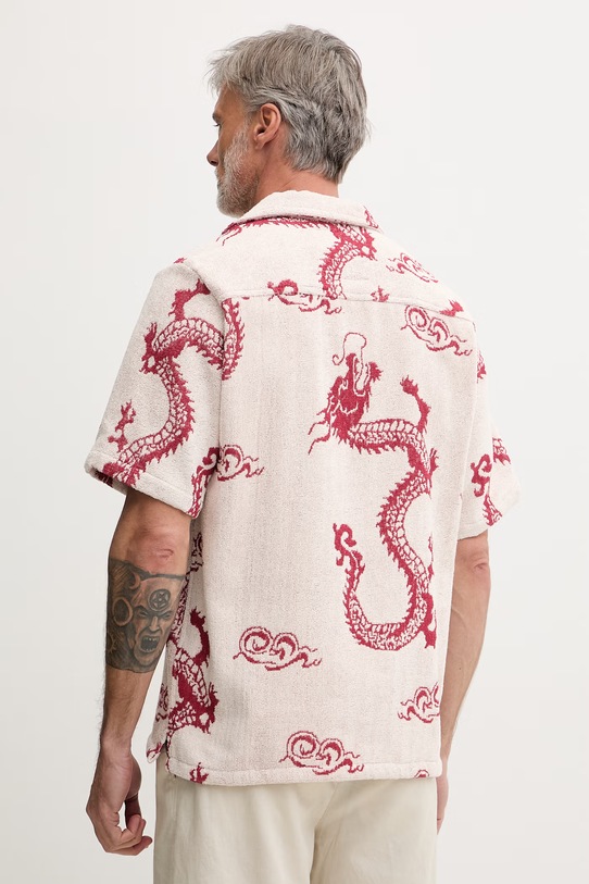 Odzież OAS koszula męska bawełniana 101001.3504 czerwony
